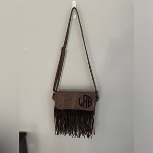 Cross Body Women Bag Suede Leather Bohemian Hippie